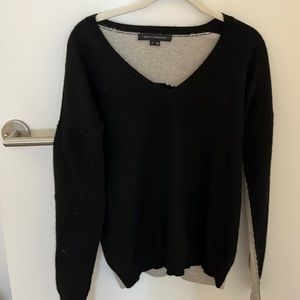 Skull Cashmere V Neck Sweater